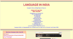 Desktop Screenshot of languageinindia.com